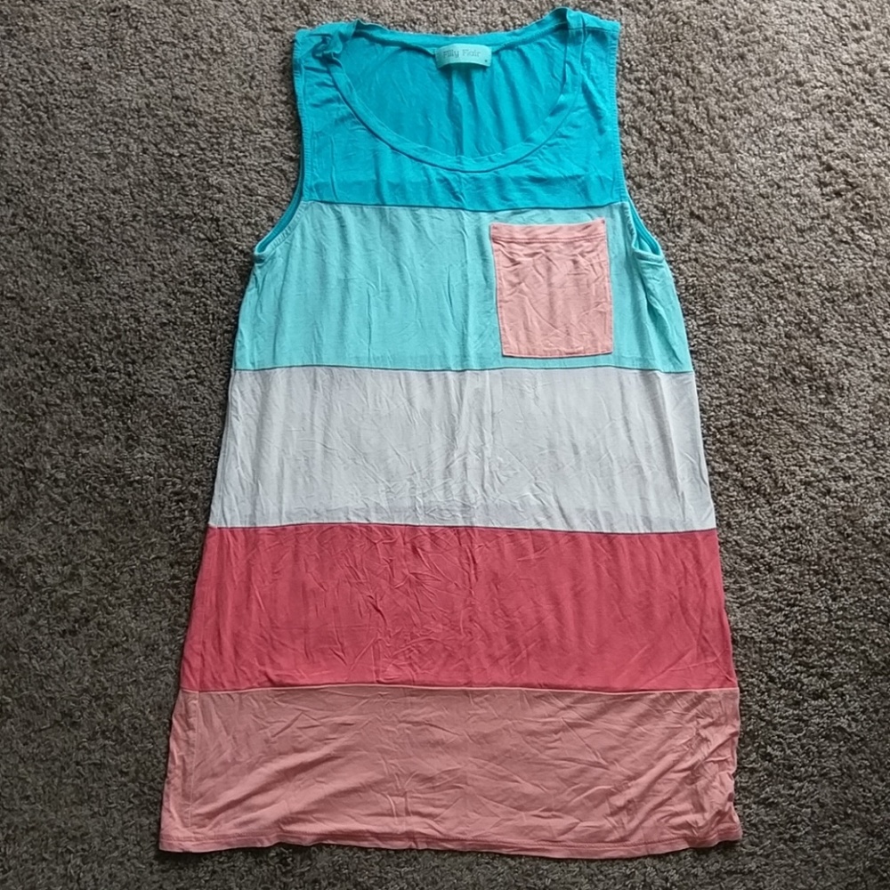 Block Stripped Filly Flair Dress